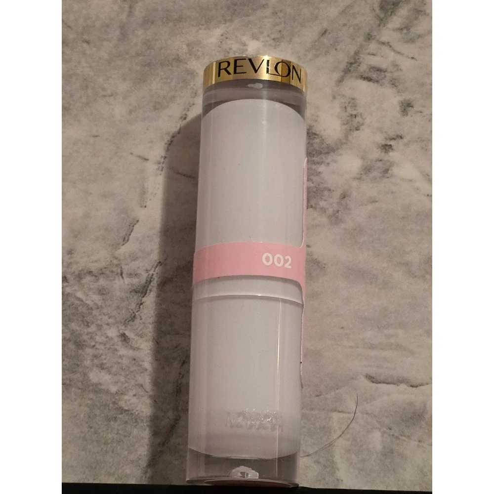 Revlon Super Lustrous Glass Shine Lip Balm 002 Pink Flip High‎ Shine 0.11oz New